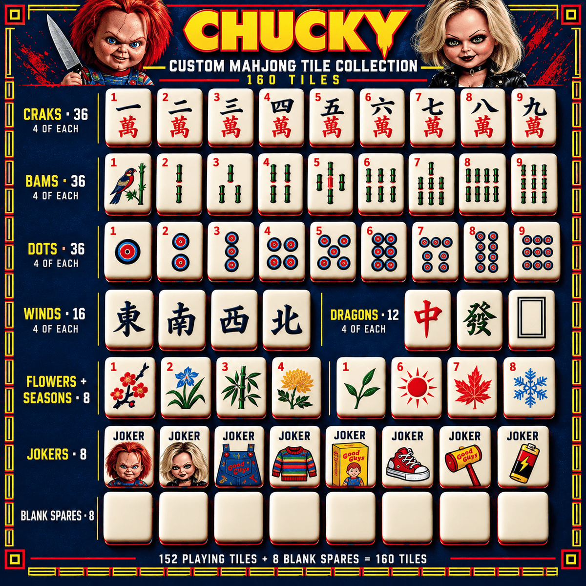 CKY Premium Mahjong Set – Game Night Edition PNPA