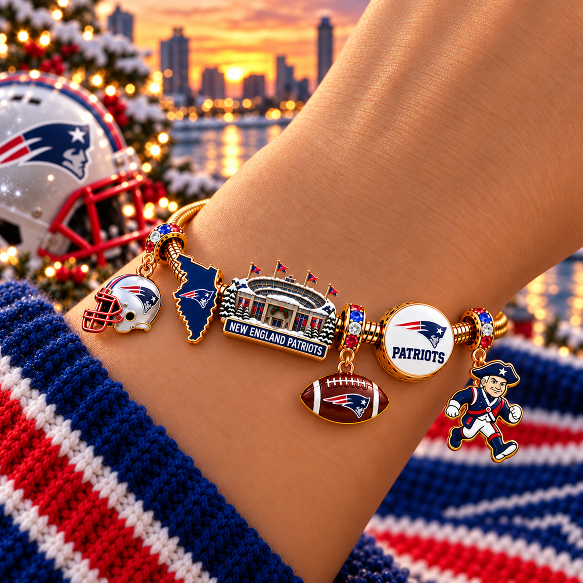 NEP Gold Charm Bracelet Set DNBN