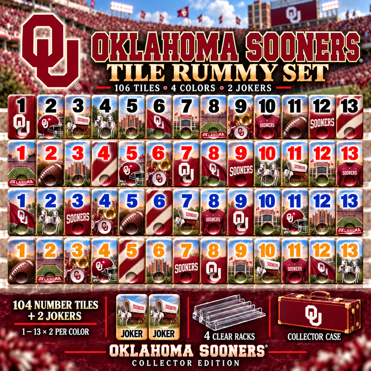 OSN Deluxe Rummy Game Set NTVA