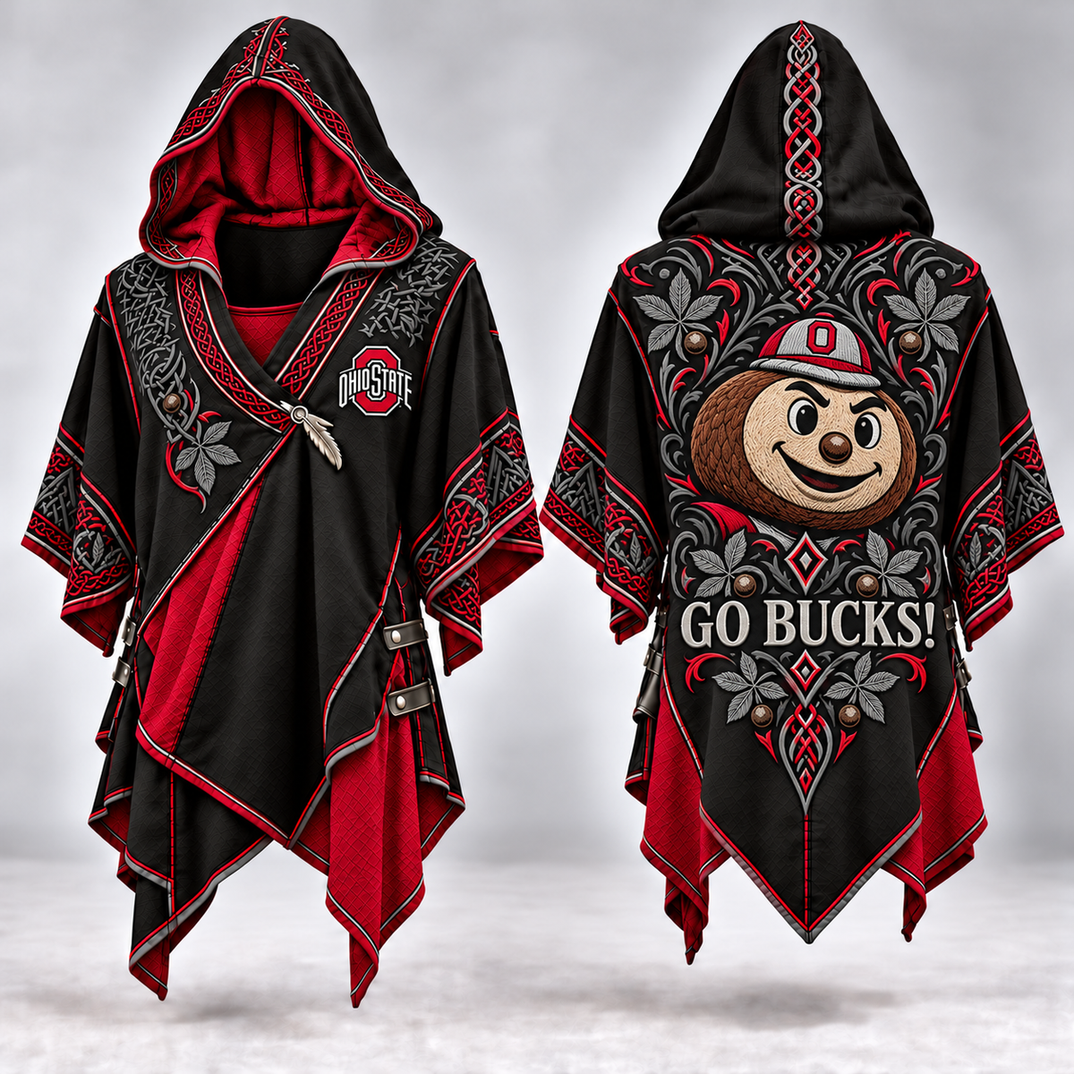 OSB Gothic Viking Hooded Poncho PNPA