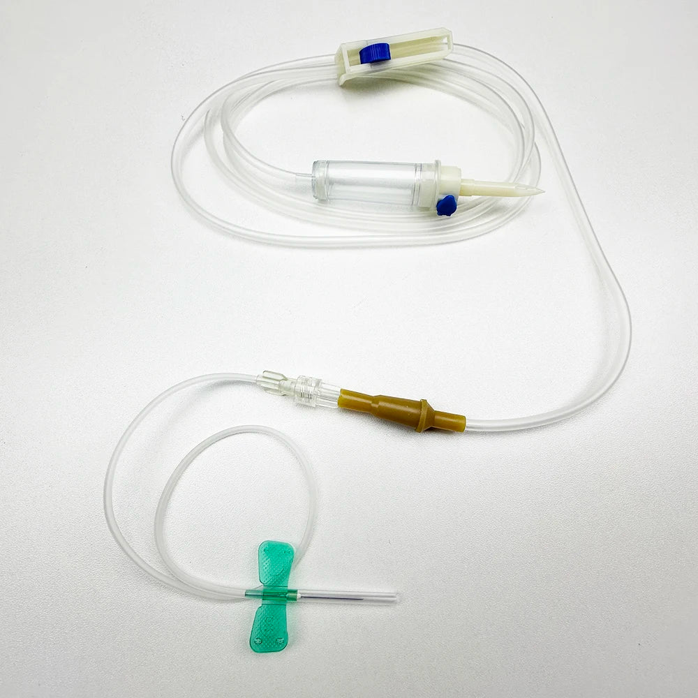 20Pcs Disposable Animal Infusion Set Screw Mouth Infusion Hose Animal Drip Injection Extended Infusion Tube