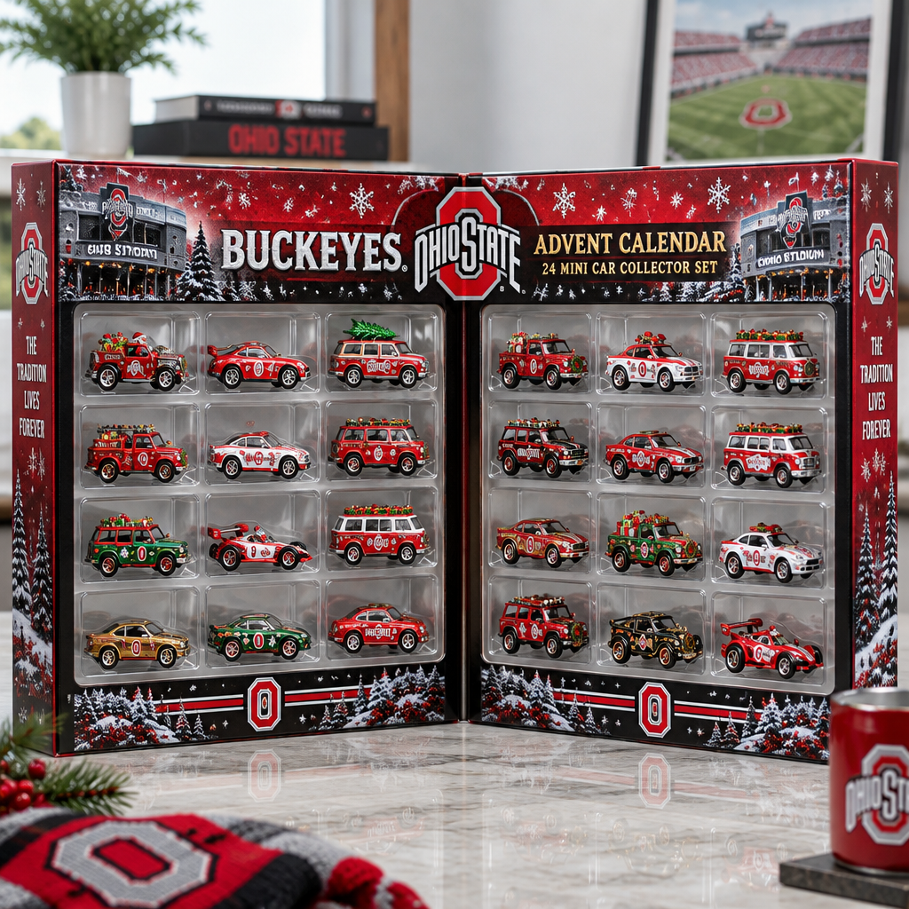 Ohio State Buckeyes Premium Mini Car Advent Calendar