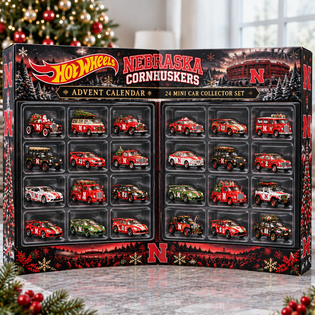 Nebraska Cornhuskers Premium Mini Car Advent Calendar