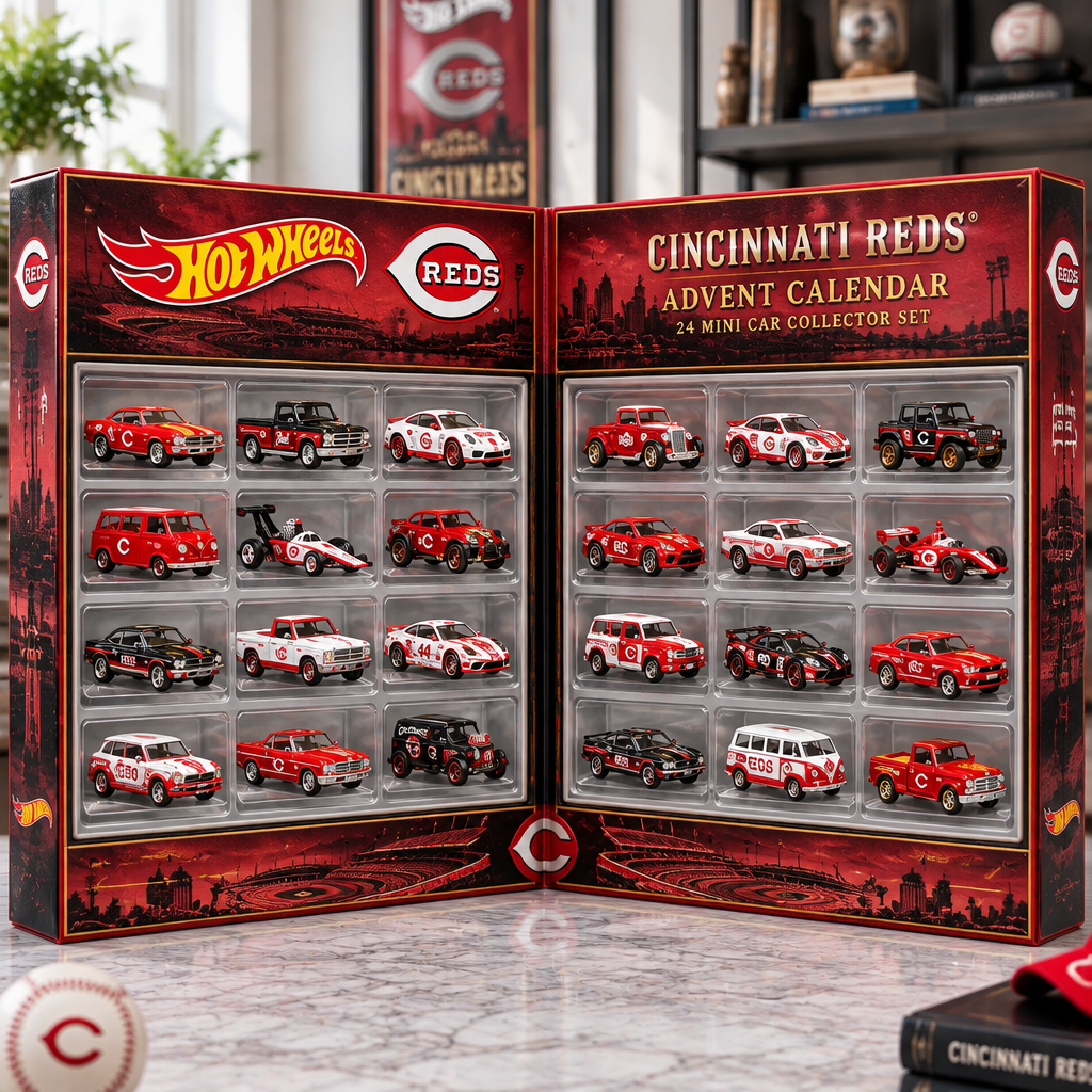 Cincinnati Reds Premium Mini Car Advent Calendar