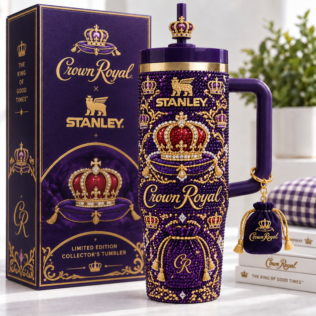 Crown Royal 40oz Tumbler With Handle TTNL